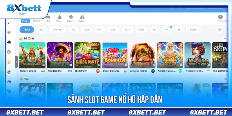8XBET io 11 Slot game tại 8XBET tập trung vào trải nghiệm nhanh