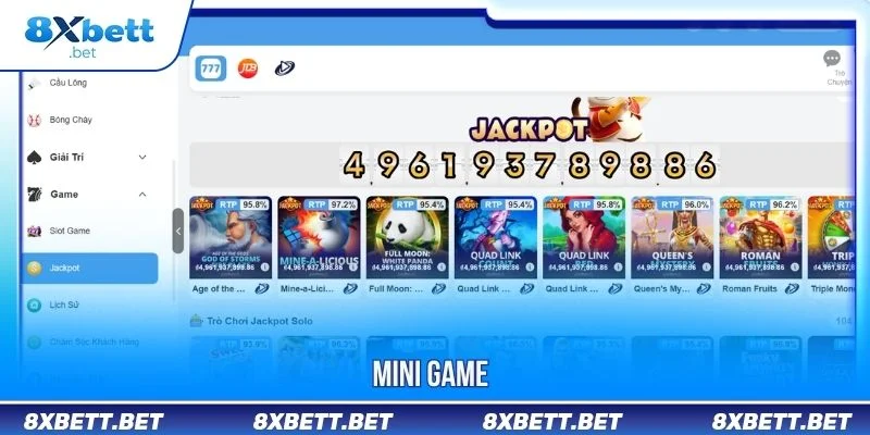 8XBET io 12 Mini game phù hợp với người chơi muốn trải nghiệm nhanh