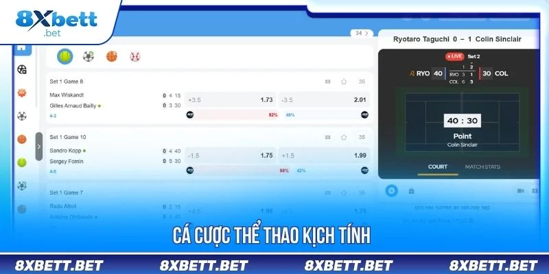 8XBET io 10 Người chơi có thể theo dõi nhiều bộ môn phổ biến tại cá cược thể thao